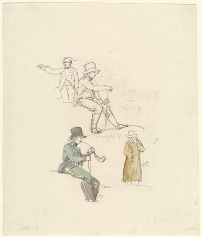 Figurenstudien von Johann Georg von Dillis