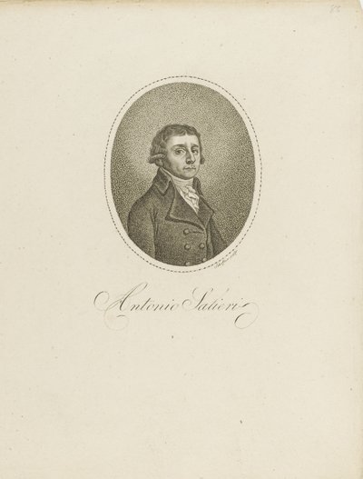Antonio Salieri 1750-1825, ca. 1800 von Johann Gottfried Scheffner