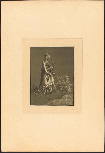 Heilige Barbara von Johann Gottlieb Prestel after Albrecht Altdorfer