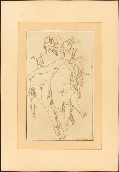 Skulptur, Malerei, Architektur von Johann Gottlieb Prestel after Bartholomaeus Spranger