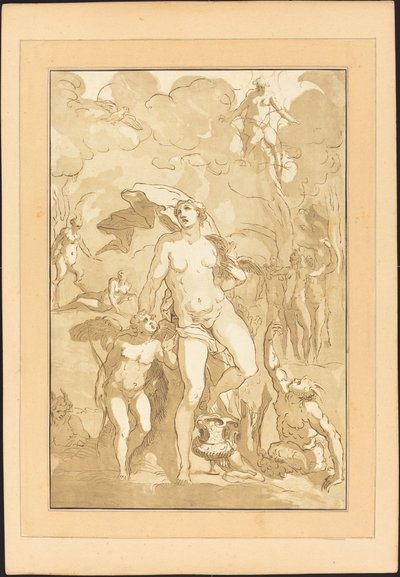 Venus von Johann Gottlieb Prestel after Jacopo Ligozzi