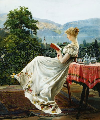 Auf der Terrasse von Johann Hamza