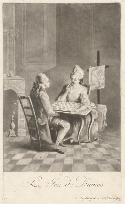 Das Dame-Spiel von Johann Jacobus Haid
