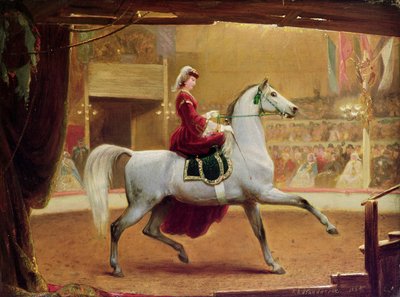 Die Zirkusreiterin, 1865 von Johann Jakob Eduard Handwerk