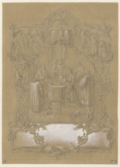 Entwurf für eine Taufurkunde von Johann Klein (attributed to)