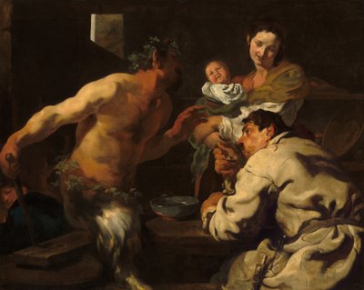 Der Satyr und der Bauer von Johann Liss