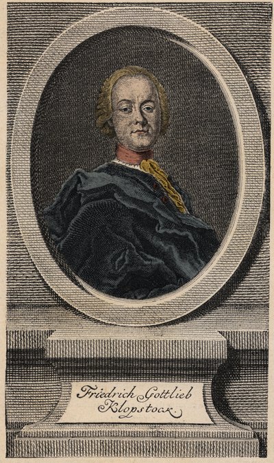 Friedrich Gottlieb Klopstock (1724-1803), deutscher Dichter von Johann Martin Bernigeroth