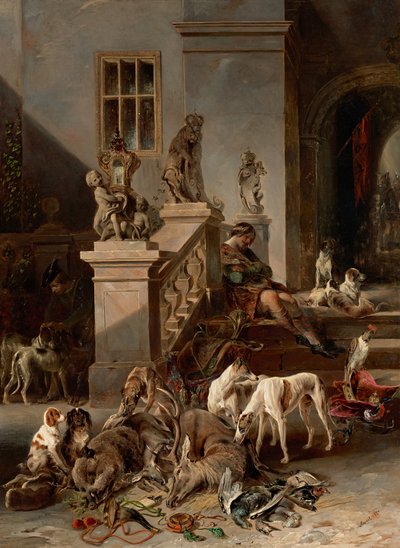 Die Jagdbeute von Johann Matthias Ranftl
