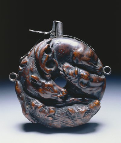 Pulverflasche, ca. 1680 von Johann Michael Maucher