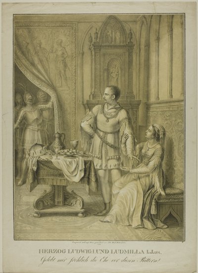 Herzog Ludwig I und Ludmilla von Johann Michael Mettenleiter
