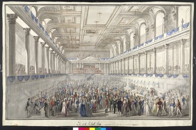 Redoute während der Wiener Konvention von Johann Nepomuk Hoechle