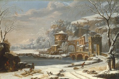 Winterlandschaft, 1674 von Johann Oswald Harms