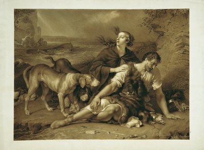 Arindal und Daura von Johann Peter Krafft