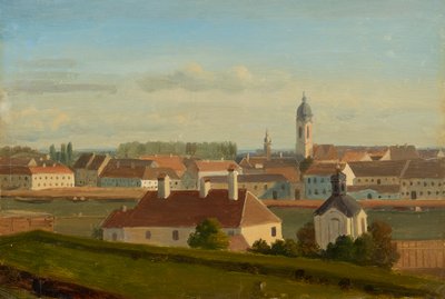 Blick über den Donaukanal zur Leopoldstadt von Johann Peter Krafft
