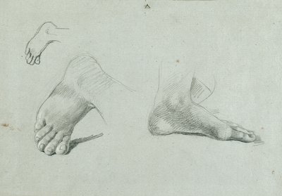 Fußstudie von Johann Peter Krafft