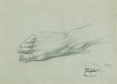 Fußstudie zu (detail) von Johann Peter Krafft