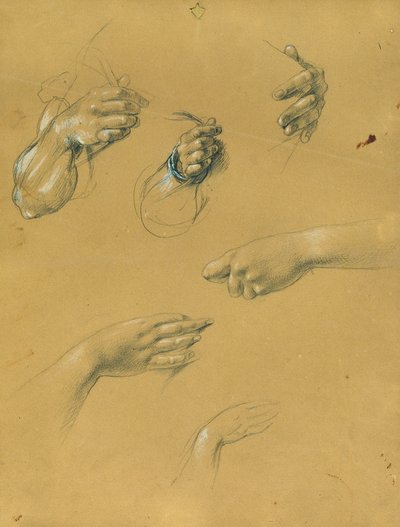 Handstudien von Johann Peter Krafft