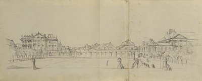 Josefstädter Glacis mit Palais Trautson von Johann Peter Krafft