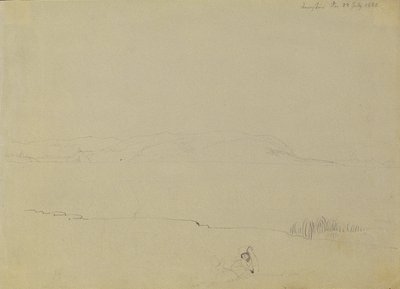 Landschaftsskizze vom Plattensee von Johann Peter Krafft