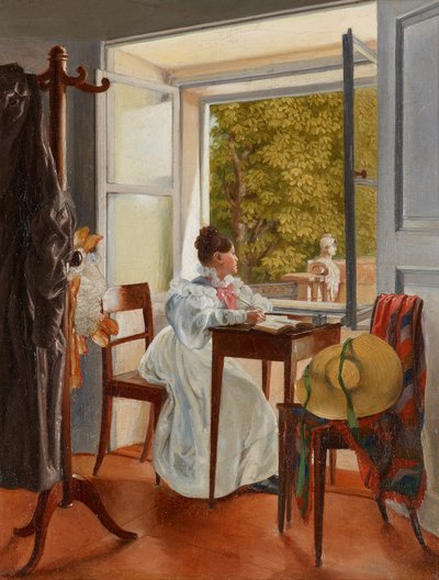 Marie Krafft am Schreibtisch von Johann Peter Krafft