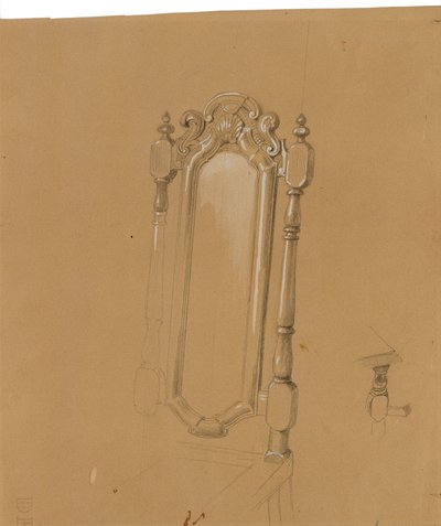 Studie einer Sessellehne von Johann Peter Krafft