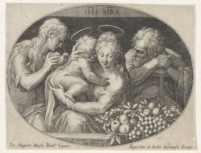 Heilige Familie mit der heiligen Anna von Johann Sadeler (I)