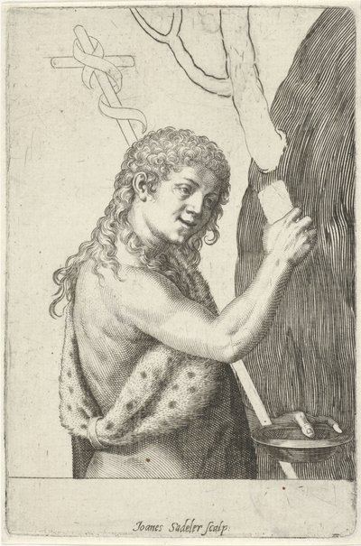 Johannes der Täufer als Kind von Johann Sadeler (I)