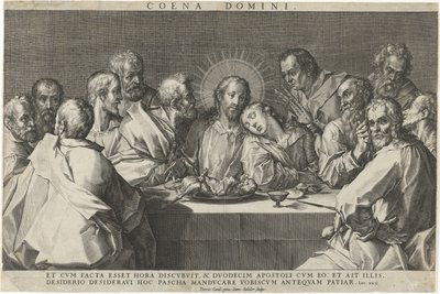 Das letzte Abendmahl von Johann Sadeler (I)