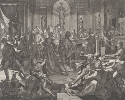 Ein Lusthaus von Johann Sadeler I