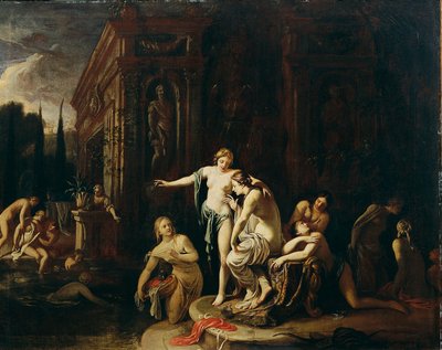 Diana und Kallisto im Bade von Johann Spillenberger