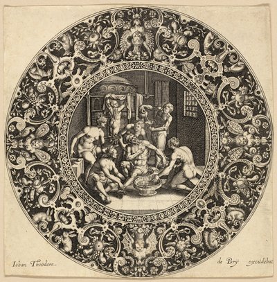 Bad des Sardanapalus von Johann Theodor de Bry