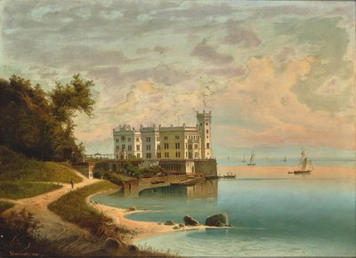 Schloss Miramare in Triest, 1868 von Johann Wilhelm Jankowski