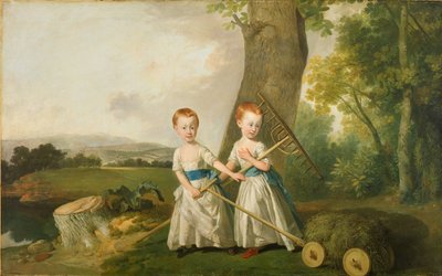 Die Blunt Kinder, um 1766-80 von Johan Joseph Zoffany