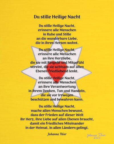 Du stille Heilige Nacht von Johanna Thier