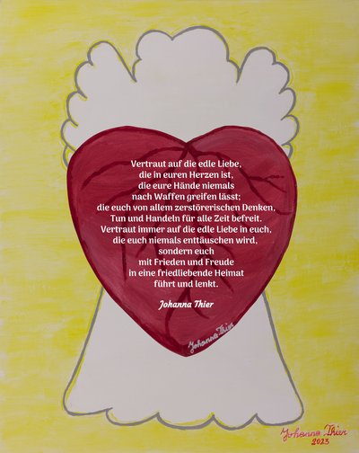 Der Friedenbringende Engel von Johanna Thier
