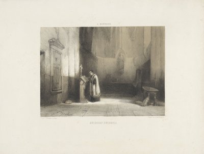 Hubert Duifhuis liest in einer Kirche von Johannes Bosboom