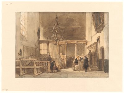 Innenraum einer Kirche in Utrecht von Johannes Bosboom