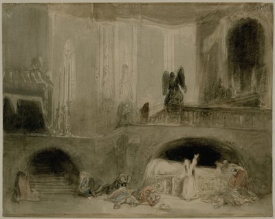 Szene aus der Oper Guido et Ginevra von Johannes Bosboom