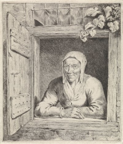 Frau im Fenster von Johannes Christiaan Janson