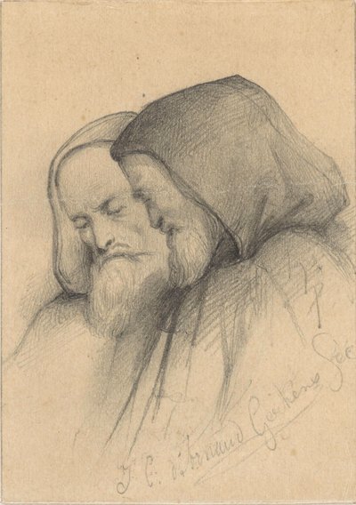 Zwei Greise in Mönchskleidung von Johannes Christiaan d