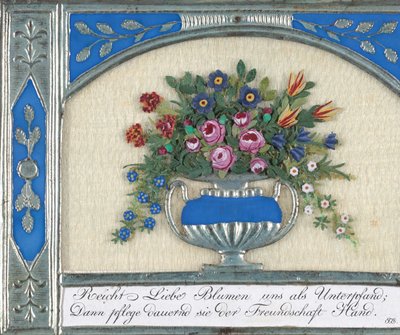 Grußkarte, 1821 von Johannes Endletzberger