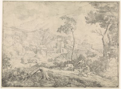 Drei Hirten in einem Sturm von Johannes Gottlieb Glauber