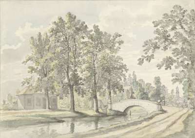 Ansicht der Biltstraat außerhalb Utrecht von Johannes Jelgerhuis