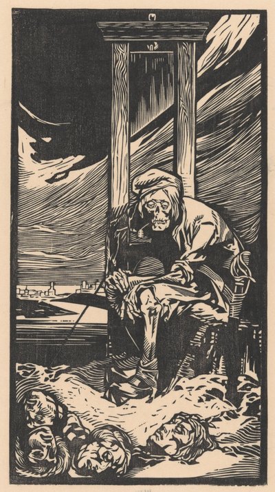 Der Tod bei der Guillotine von Johannes Josephus Aarts