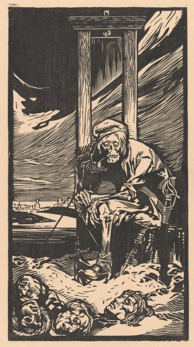 Der Tod bei der Guillotine von Johannes Josephus Aarts