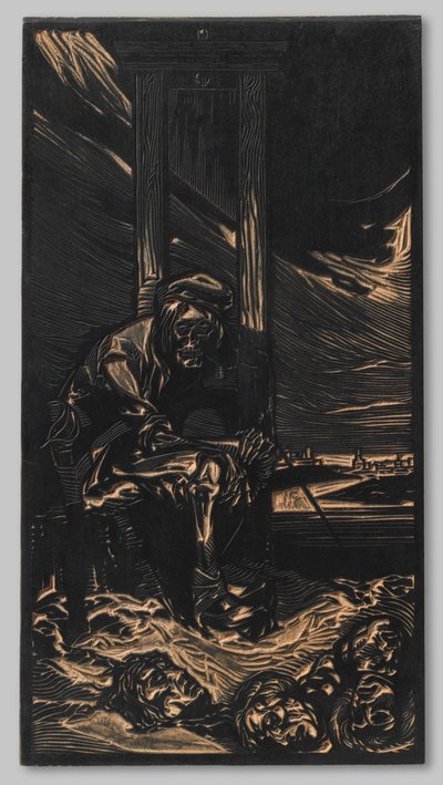 Der Tod bei der Guillotine von Johannes Josephus Aarts