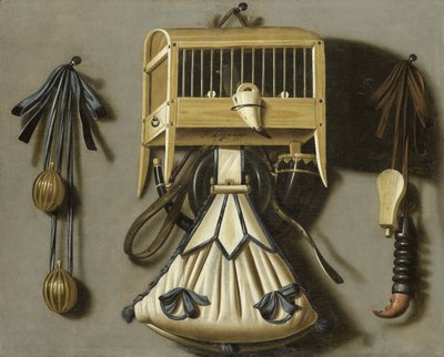 Stillleben mit Jagdausrüstung von Johannes Leemans