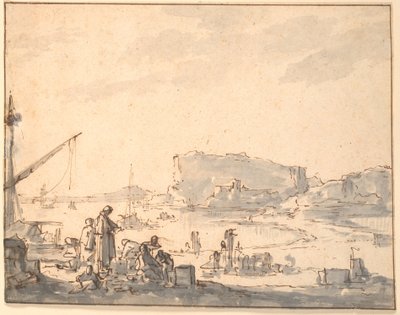 Hafenlandschaft von Johannes Lingelbach