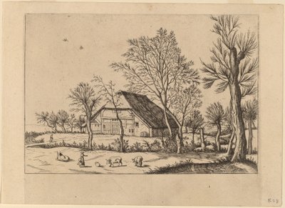 Bauernhof von Johannes and Lucas van Doetechum after Master of the Small Landscapes