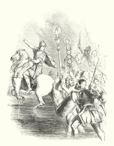 Caesar überquert den Rubikon von John (after) Gilbert